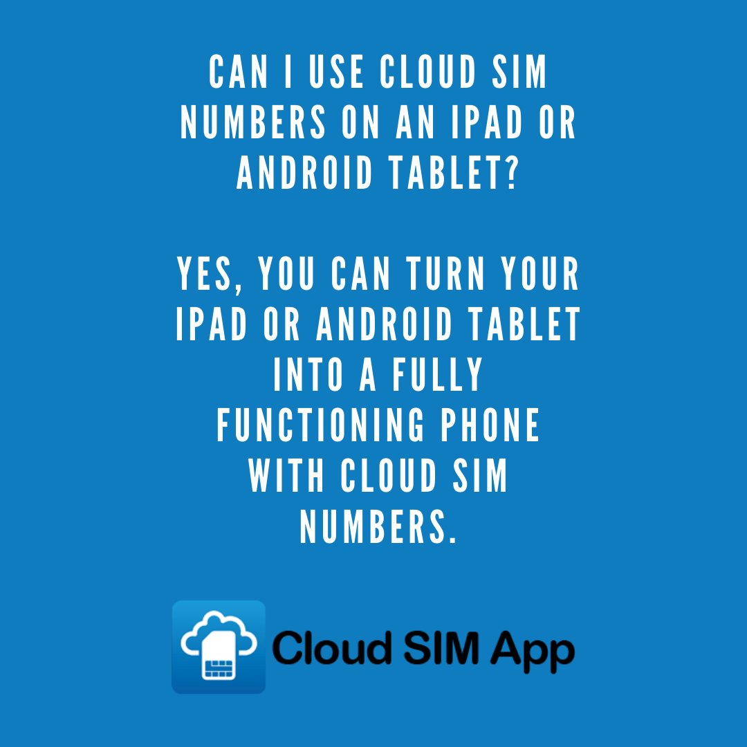Cloud SIM tweet media