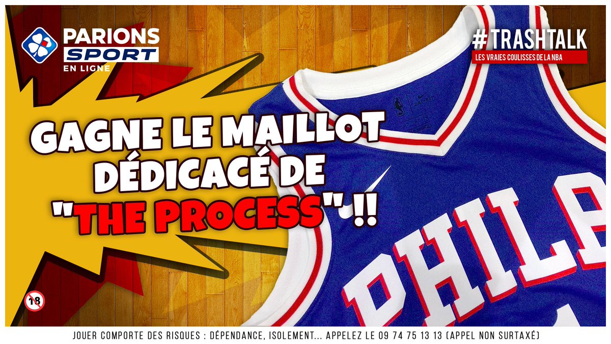 TrashTalk_fr's tweet image. 🎁 JEU-CONCOURS XXL !! 🎁

TRUST THE PROCESS 👏👏-👏👏👏

TRUST THE PROCESS 👏👏-👏👏👏

➡️ GAGNE LE MAILLOT DÉDICACÉ DE JOJO LE PATRON DES SIXERS !! 

POUR PARTICIPER :

1⃣ RT CE TWEET 
2️⃣ FOLLOW @TRASHTALK_FR ET @ParionsSport

(TAS LE 21/06)