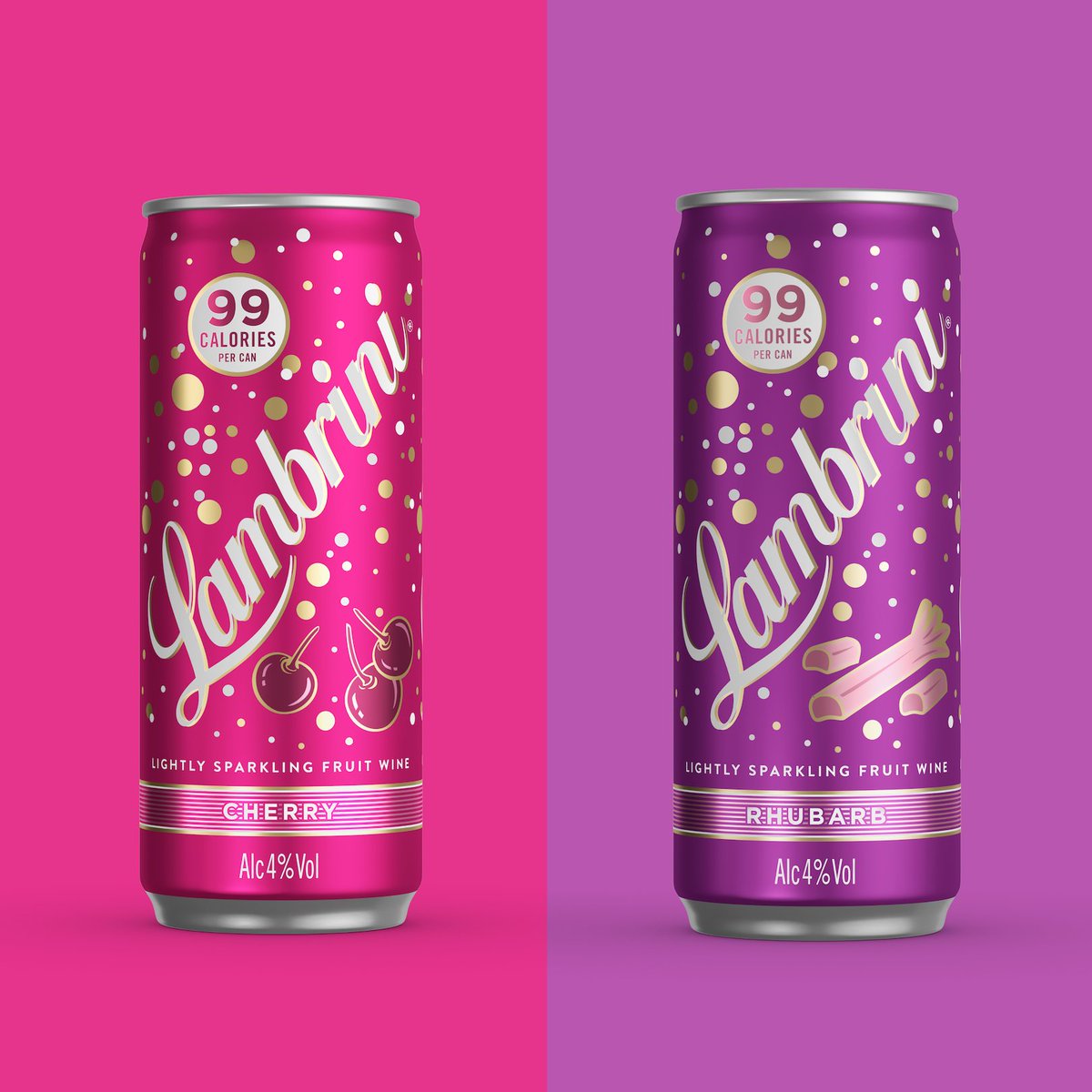 What's your flavour, Cherry or Rhubarb? ❤️💜 Don't miss our 250ml cans available now @AmazonUK bit.ly/LambriniCans #BringTheSparkle #BringTheBrini #Amazon