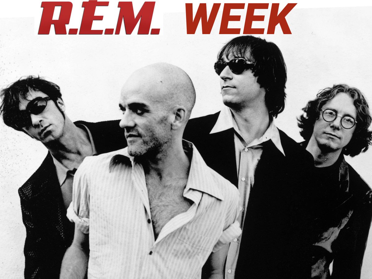 godisinthetv's tweet photo. Announcing #REMweek for the 26th of July. Celebrating the career of R.E.M. with a themed week marking the 40th anniversary of their recording career. With album retrospectives, three podcasts and a #REMcovers compilation in aid of @HelpMusiciansUK https://t.co/cfvBHKKuZM https://t.co/ERShTrGD67