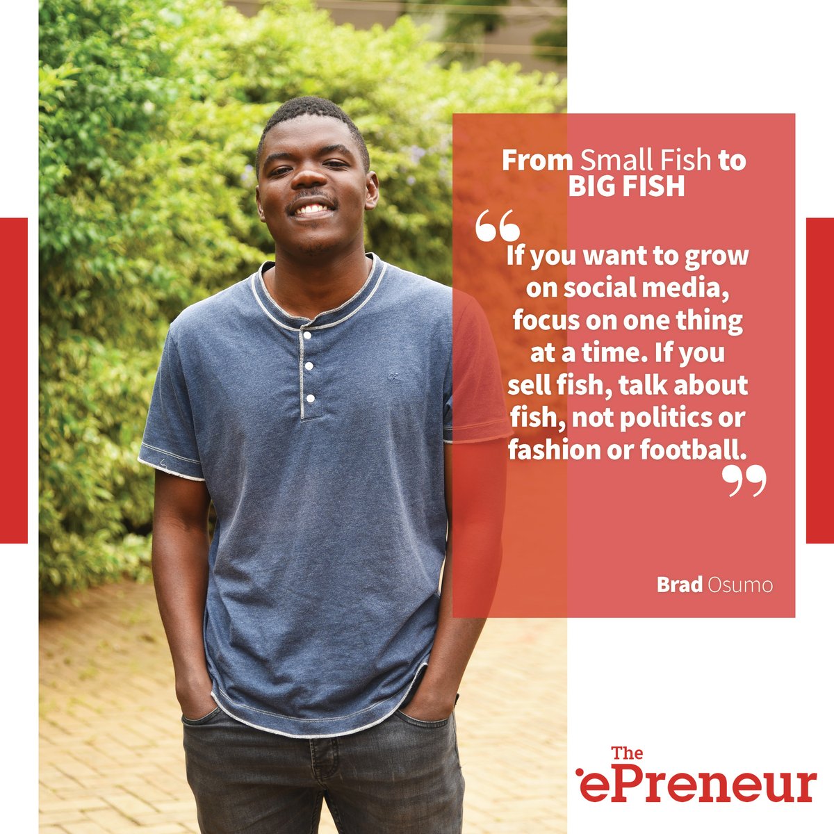 theepreneurke's tweet photo. From Small Fish to BIG FISH, here is @osumo_brad 's story

https://t.co/hW6RIXq3gx

#epreneur #bigfish #business #digitalspace https://t.co/0J3uMXmYwe