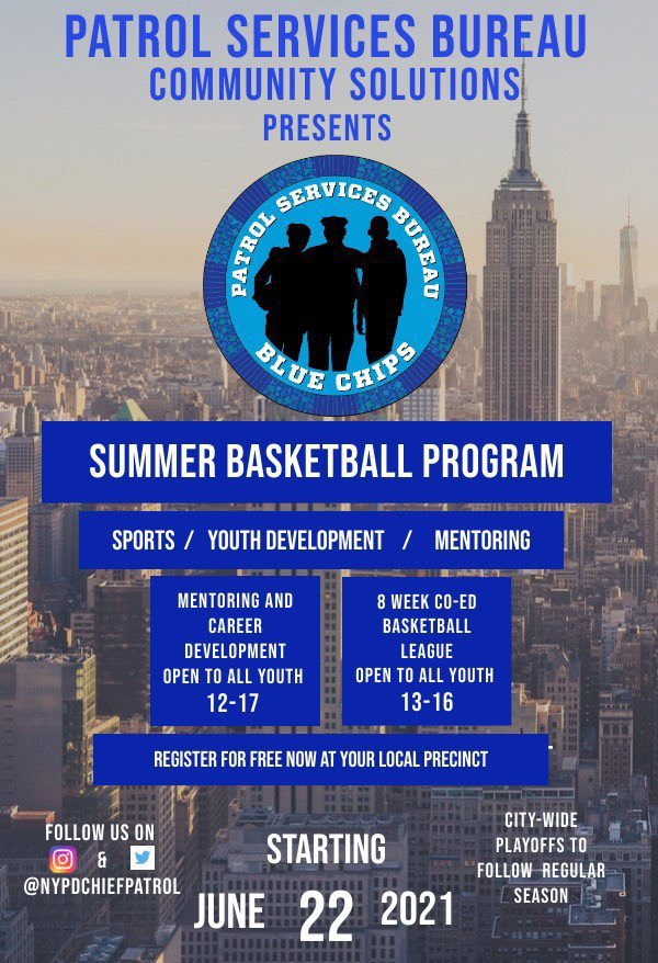 NYPD 67th Precinct on Twitter "The Blue Chips Summer Basketball