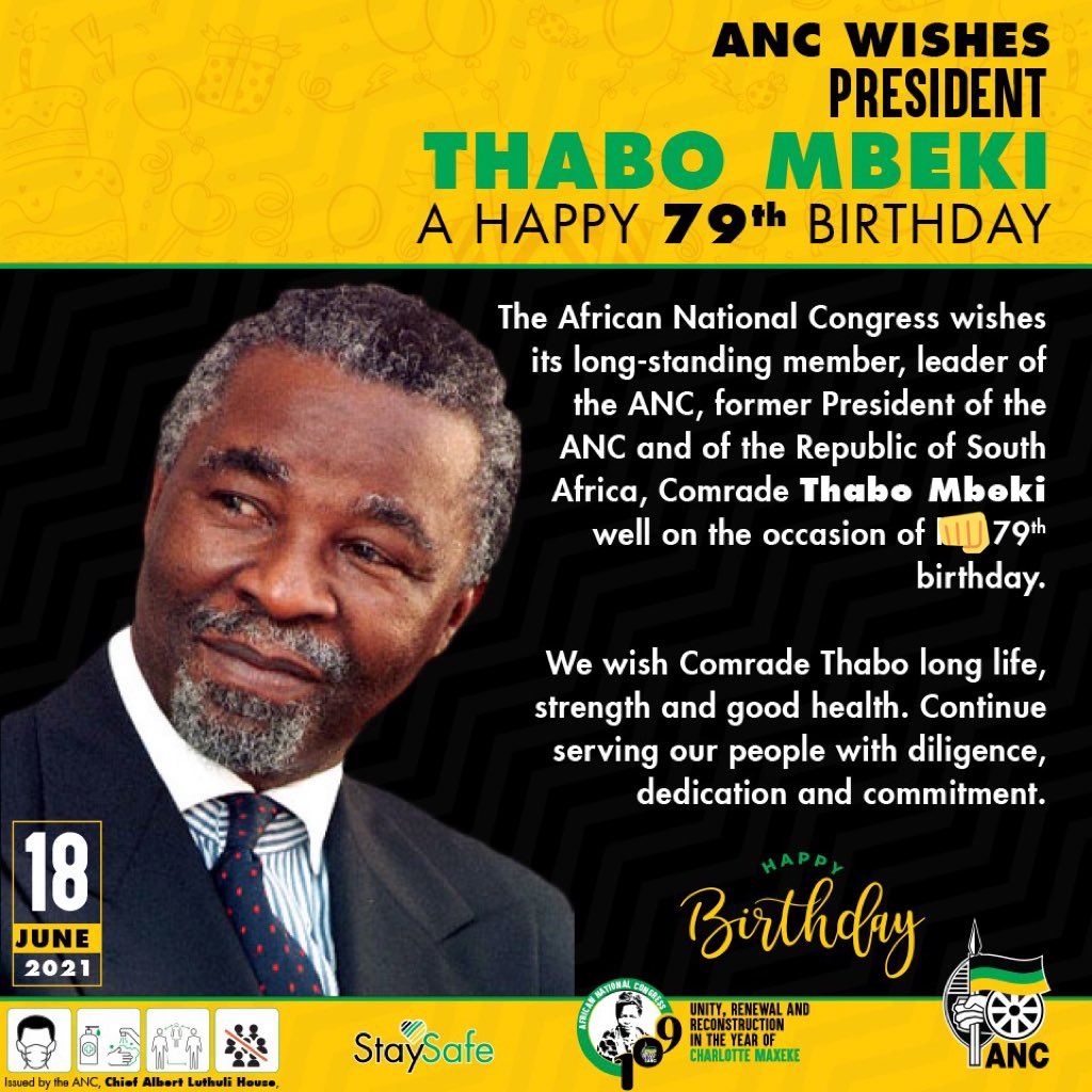 Happy birthday to HE president Thabo Mbeki 