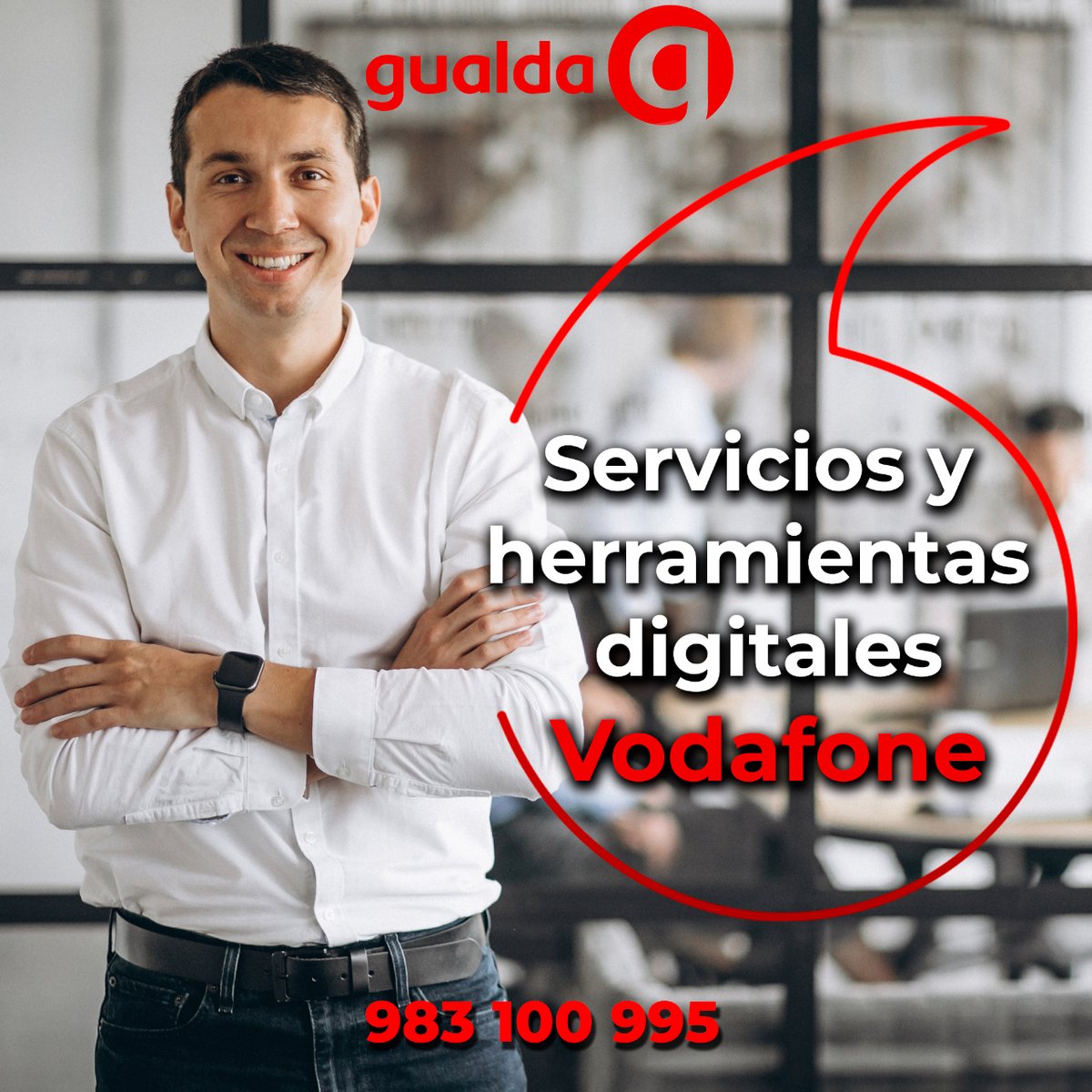 GualdaCom's tweet photo. ¿Todavía no tienes tienda online?
 ¡Seguro que tus competidores sí! No te quedes atrás y confía en los servicios y herramientas digitales de Vodafone Business para dar el salto al comercio electrónico.

☎📞¡Cuéntanos! 983 10 09 95
➡https://t.co/czKPTUypyp https://t.co/chDer4ZrLs