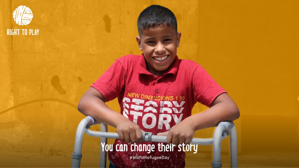 RightToPlay_UK's tweet photo. Meet Taha! He lost his motivation to go to school because of his restrictive wheelchair but regained his confidence through one of our programmes. https://t.co/HF4B3wlHM6
1/2

#WithRefugees #WorldRefugeeDay  
@RightToPlayIntl @RighttoplayP https://t.co/mMjssrGNK1