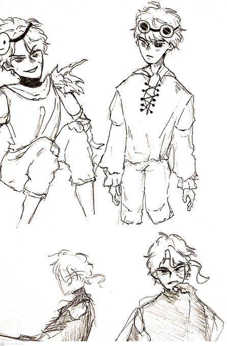 messy design sketches of them... maybe I'll make something from it 🤔 