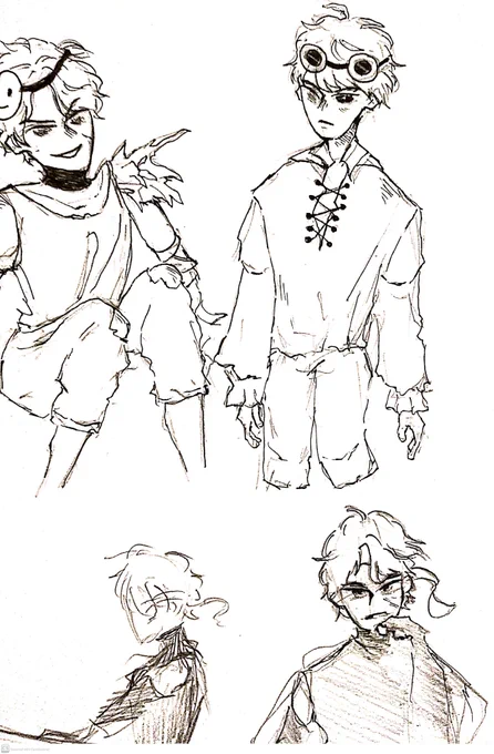 messy design sketches of them... maybe I'll make something from it 🤔 