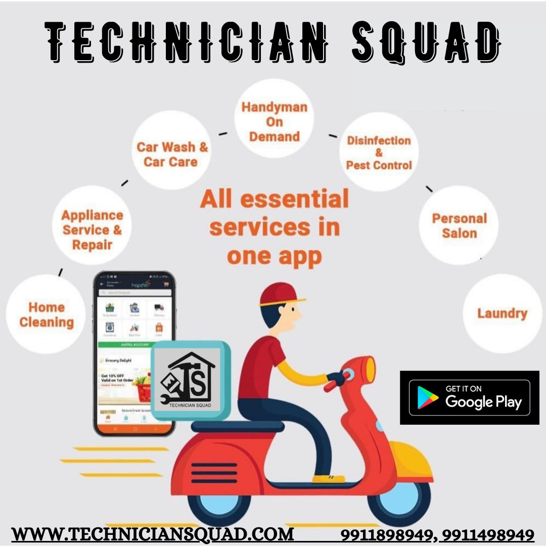 Techsquad03's tweet photo. All Essential Services in One App.
Book Your Services.
@techniciansquad
9911898949
9911498949
#essentialservices #serviceprovider #services #servicebooking #bookthroughapp #bookyourservice #booknow #professionalservices #professionalserviceprovider #technicians #techniciansquad https://t.co/mLdHLOhprp