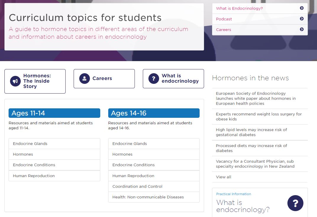 Our website, You and Your Hormones, has been awarded @theASE, positioning it as an educational resource for schools. Get valuable, expert information on #hormones with curriculum-relevant pages and resources clearly tagged for teachers and students. ow.ly/3W4I50FdeGI