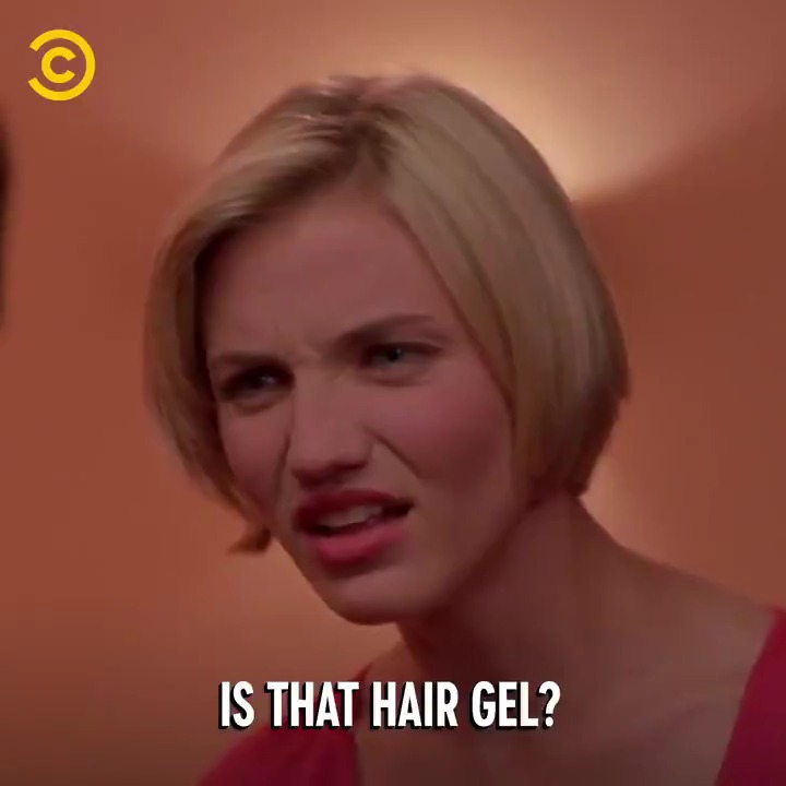 Note to self: NEVER take 'hair gel' from someone else's head... 

Cameron Diaz and Ben Stiller star in classic romcom There's Something About Mary, tonight at 9pm! https://t.co/6VXtXIXs5E