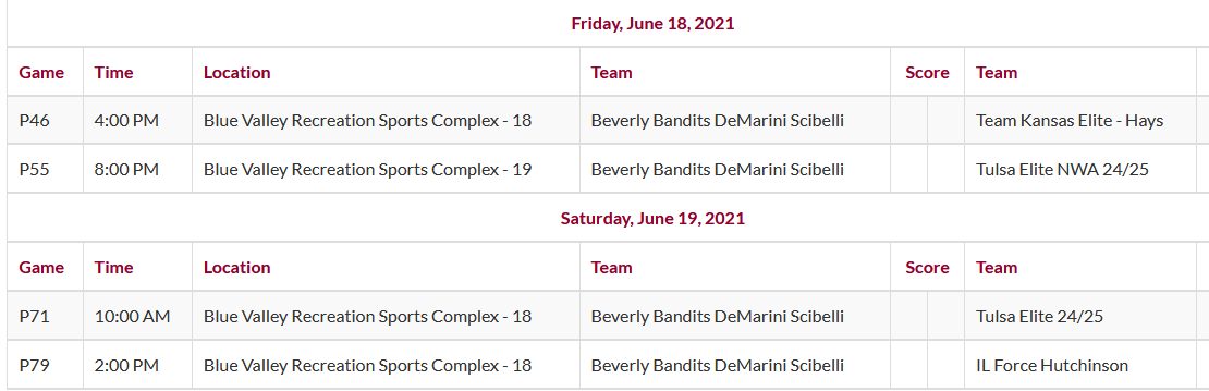BanditsTrackMer's tweet image. Summer season has begun - We're in Kansas at the Top Gun Invite! Here is our remaining pool play schedule over the next 2 days.

#Bandits #PlayWithFire