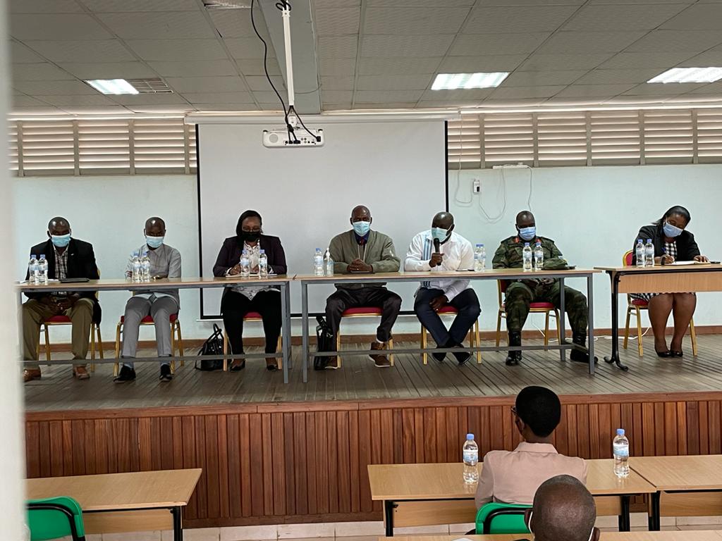 Hon. Minister <a href="/Rwanda_Edu/">Ministry of Education | Rwanda</a> Dr. Uwamariya Valentine, on her visit to UR-Nyagatare Campus. She is accompanied by VC Prof. A. Lyambabaje, Governor Eastern Province Gen. Gasana Emmanuel, Principal Gasheja F. and Nyagatare District Vice Mayor for Social Welfare, Julliet Murekatete.