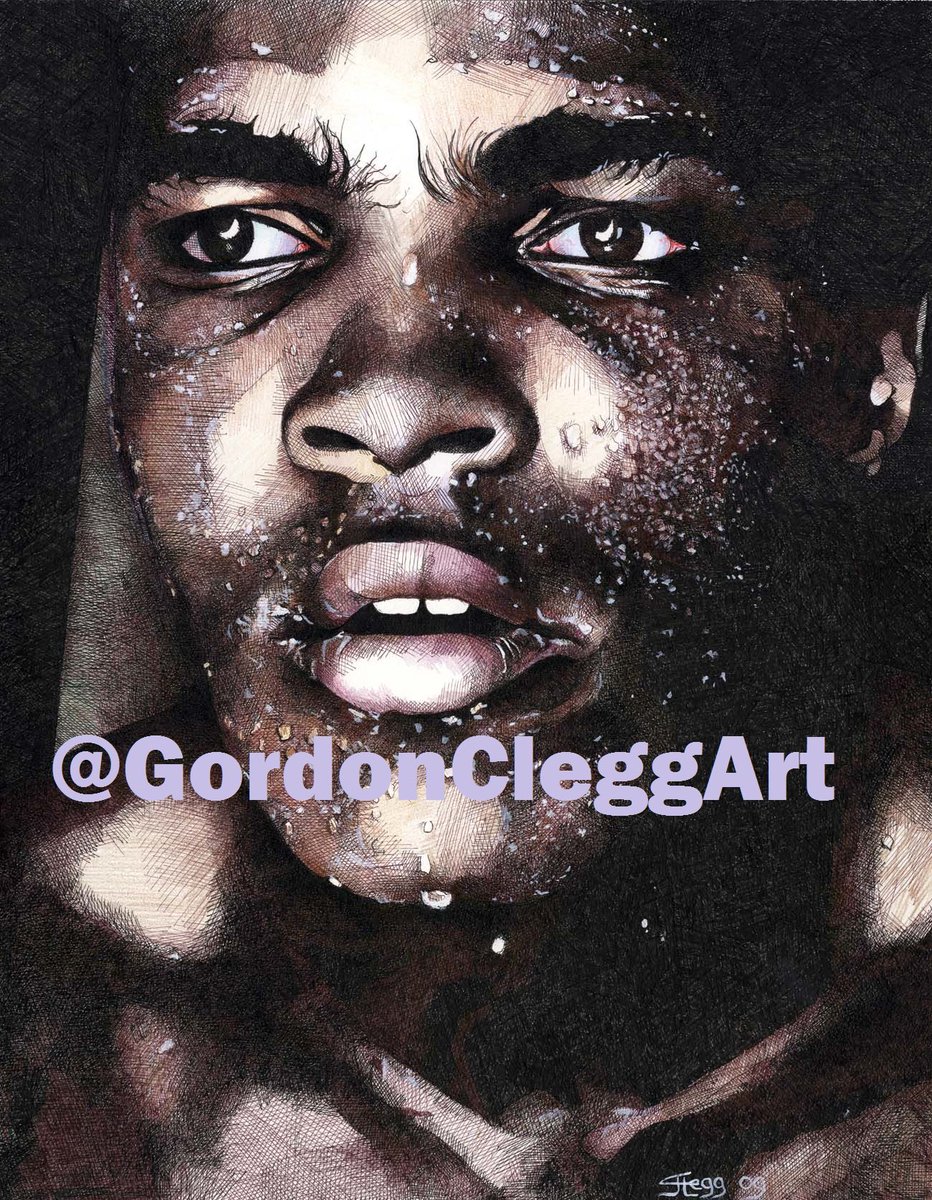 GordonCleggArt's tweet photo. #PORTRAITOFTHEDAY (#34) #MuhammadAli #ALICOOPER
Remembering #thegreatest #Ali on the day he almost lost to #OURHENRY Henry Cooper, who threw that sweet left hook. Can’t believe it was 58 years ago OMG!!!
~PLS RETWEET~
#boxing #PortraitChallenge #art #portrait #CassiusClay https://t.co/Z3Koox2i45
