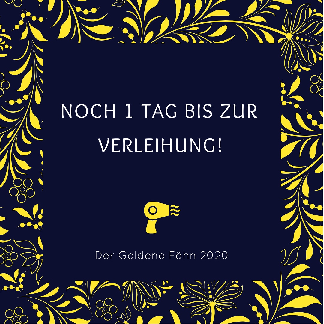 In 24 Stunden ist es nun endlich soweit, nach pandemiebedinger Verschiebung wird morgen der Goldene Föhn 2020 verliehen!

Die windigste Hohlphrase, die heißeste Luft, der größte Populist des Jahres wird gekürt. 💩 Seid dabei:
fb.me/e/9cQIcXsRR

Heiße Zeiten, heiße Luft!🌪️