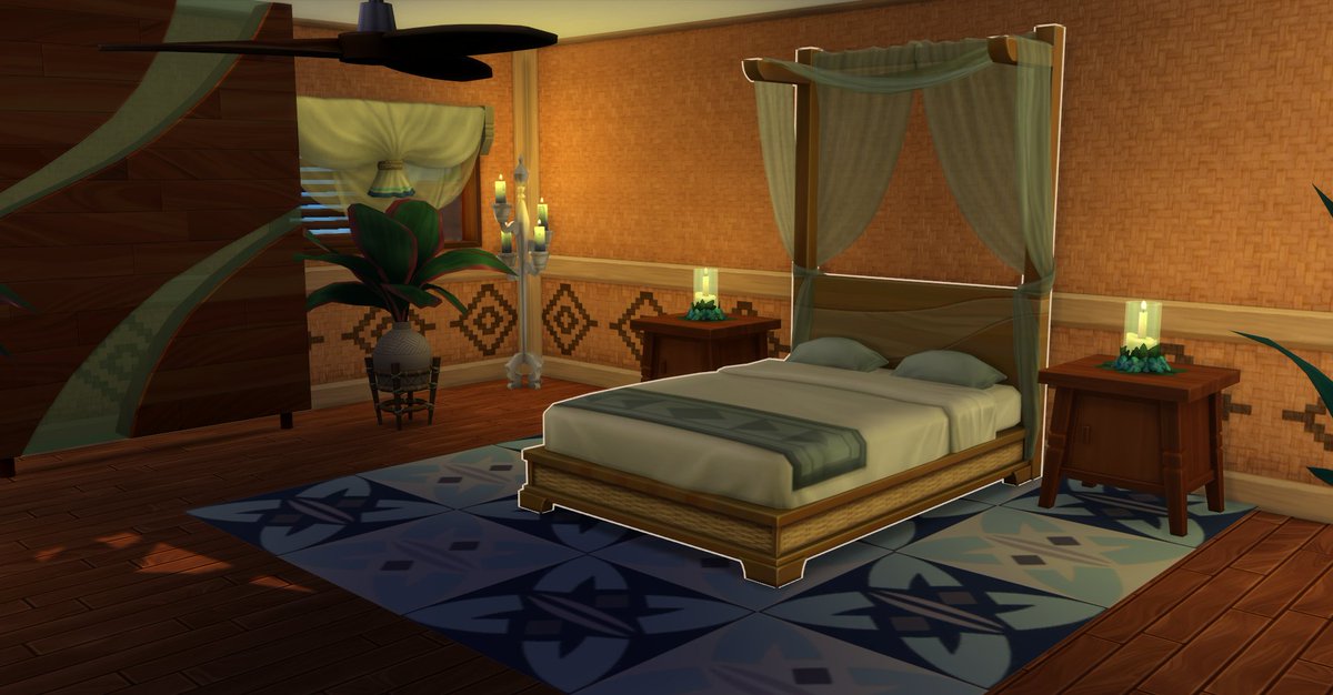 BuildsVixen's tweet photo. Base game & Island Living only home. An off-the-grid nice little island retreat. #TheSims4 #SimsIslandLiving #Simsoffthegrid #ShowUsYourBuilds https://t.co/uO9LX7xaiZ