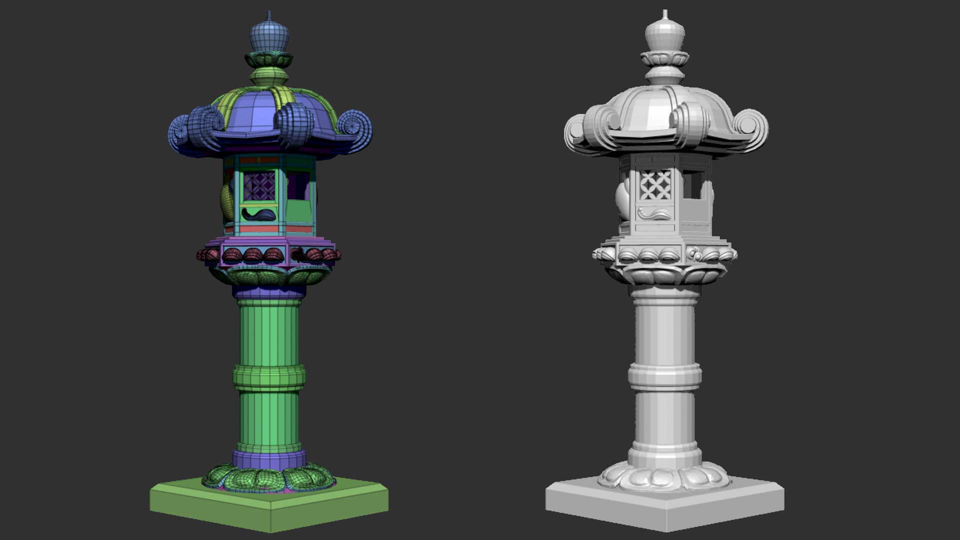 تويتر Zbrush Japan على تويتر Rt Take Model 春日灯篭 なかなか綺麗にできたなぁ 自画自賛 Zbrush T Co Aloaostyuc