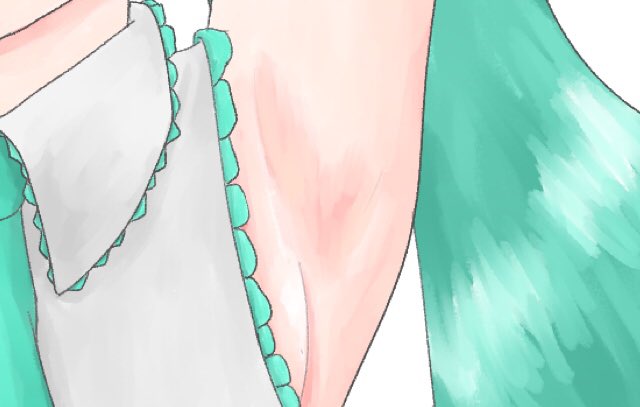 今日中に終わらないんで現状のミク腋でも💦 