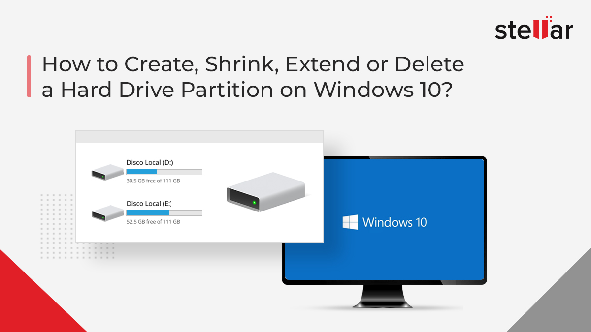 stellarinfo's tweet image. Looking for ways to Create, Shrink, Extend, or Delete a Hard Drive Partition on Windows 10? Check out this blog stellarinfo.com/blog/partition… for a detailed guide.
#howtocreatepartition #extendpartition #deletedharddrivepartition #askstellar