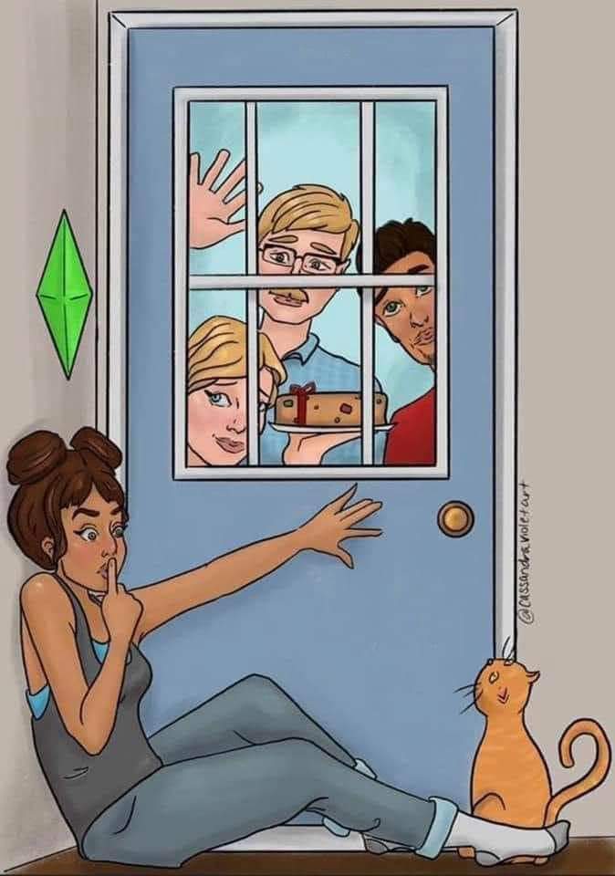 Charee991's tweet photo. Saw this on FB and had to share! Too cute and funny🤭😆 

"That moment when the welcome wagon shows up" https://t.co/ZfsAMoeZcY