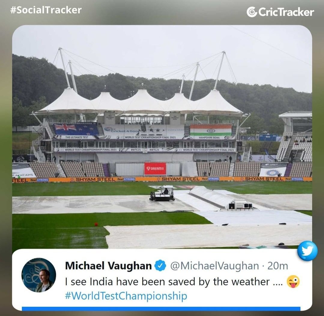 chickenprash's tweet photo. #WorldTestChampionship #SocialTracker
I wish some crazy, die-hard, tharki Indian cric fan could have had Captain @MichaelVaughan ... But he got save by the Pandemic & it's restrictions 😝 https://t.co/DEEDGvlNso