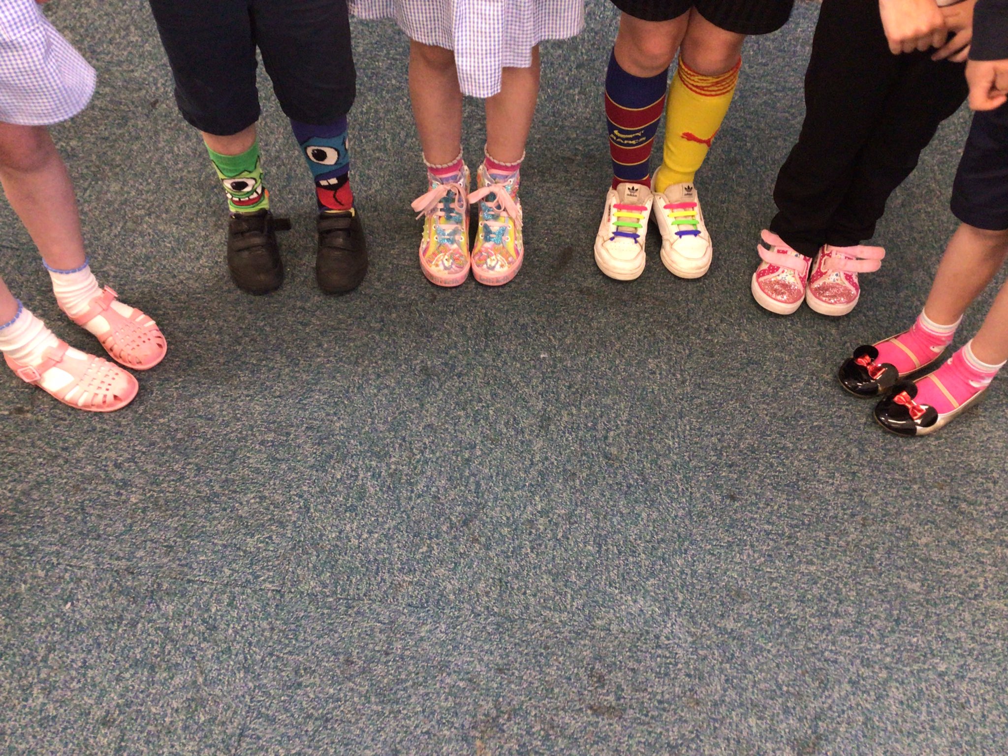 Funky sales feet crocs