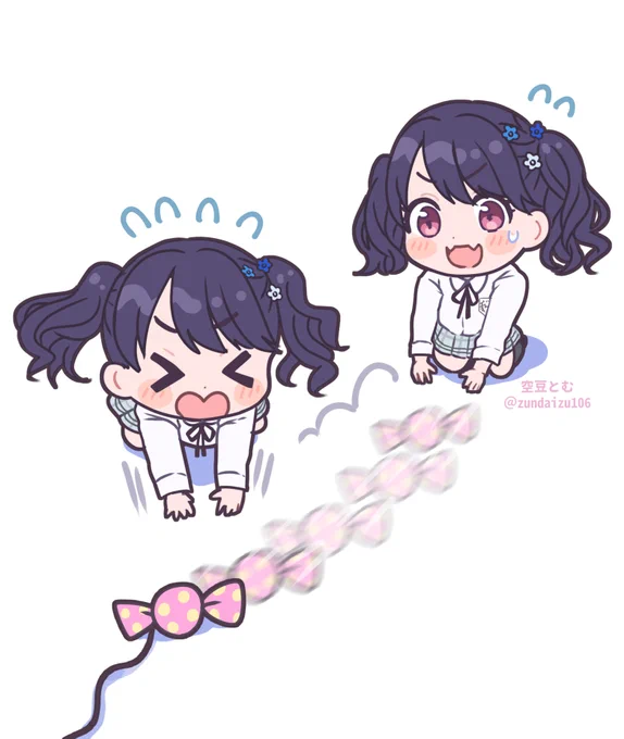 ちょこっとずつ引っぱったら近づいてきそうな小糸ちゃん🍬 