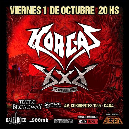 Horcas 30 años
#heavymetal #javierbianchiatm #atm #fechas #metal #argentina #prensa