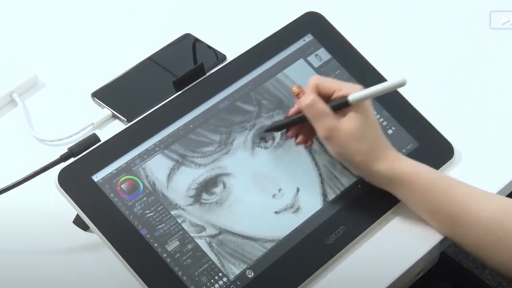 Wacomdevelopers's tweet photo. You don't need a PC to start your next masterpiece. Just take your Samsung Galaxy out of your pocket and connect it to your #WacomOne. You're ready to go with @clipstudiopaint. Don't believe it?
https://t.co/PtSd0dddIc
#digitalink #inkingbig https://t.co/23nkzJCGNe