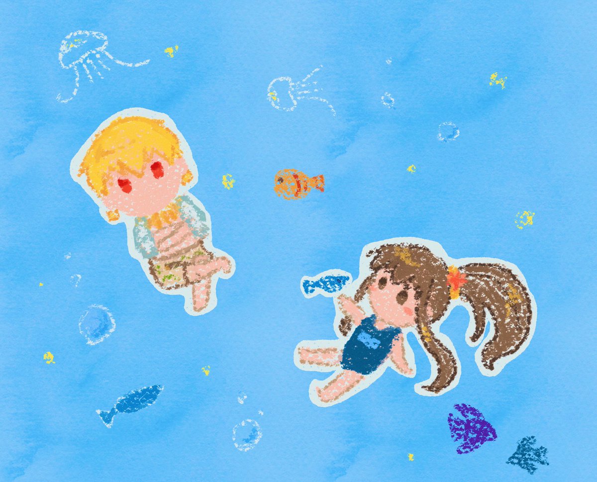 お題「海」
とある星は丸々海の中。
でも苦しくないのでびっくりした。
魚も沢山いて刺身とかいいねと言ったら、ギルガメッシュが「犯罪者になるなら止めぬ。此奴らは知的生命体だぞ」と言ってて更にびっくり。
誰にも聞かれなかったよね？？
#ギルギルチャンネル
#金ピカナイト