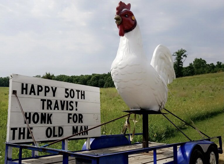 SnappyCHICKEN's tweet photo. Happy 50th Travis! https://t.co/OEdmqSHOlB