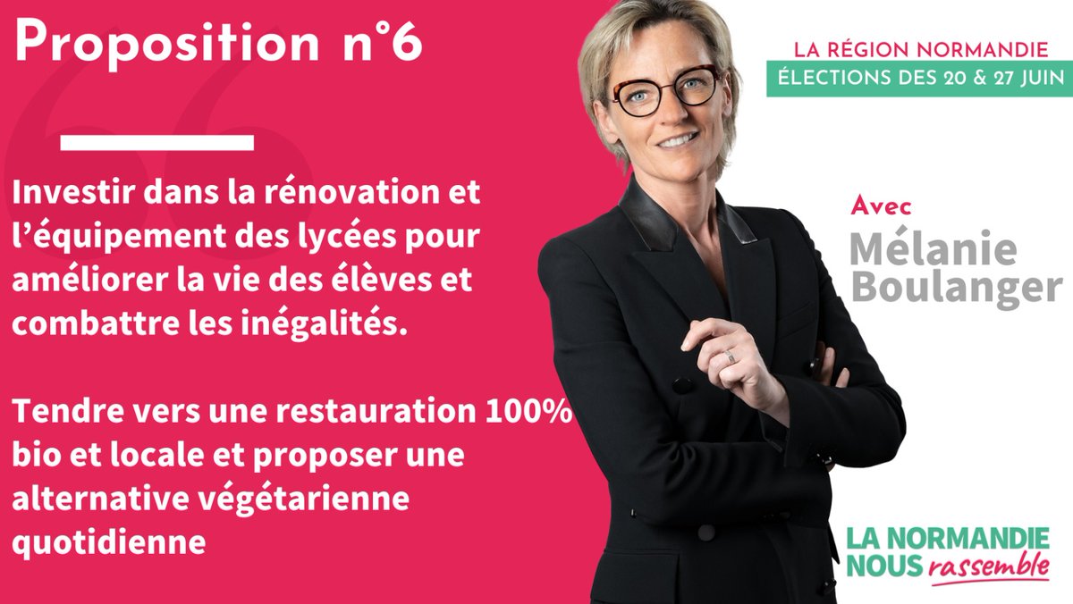 Les jeunes ont durement souffert de la crise, avec <a href="/BoulangerMlani2/">Mélanie Boulanger</a> nous mettrons les moyens humains et financiers pour qu'ils préparent leur avenir en #Normandie dans les meilleurs conditions 5/5
