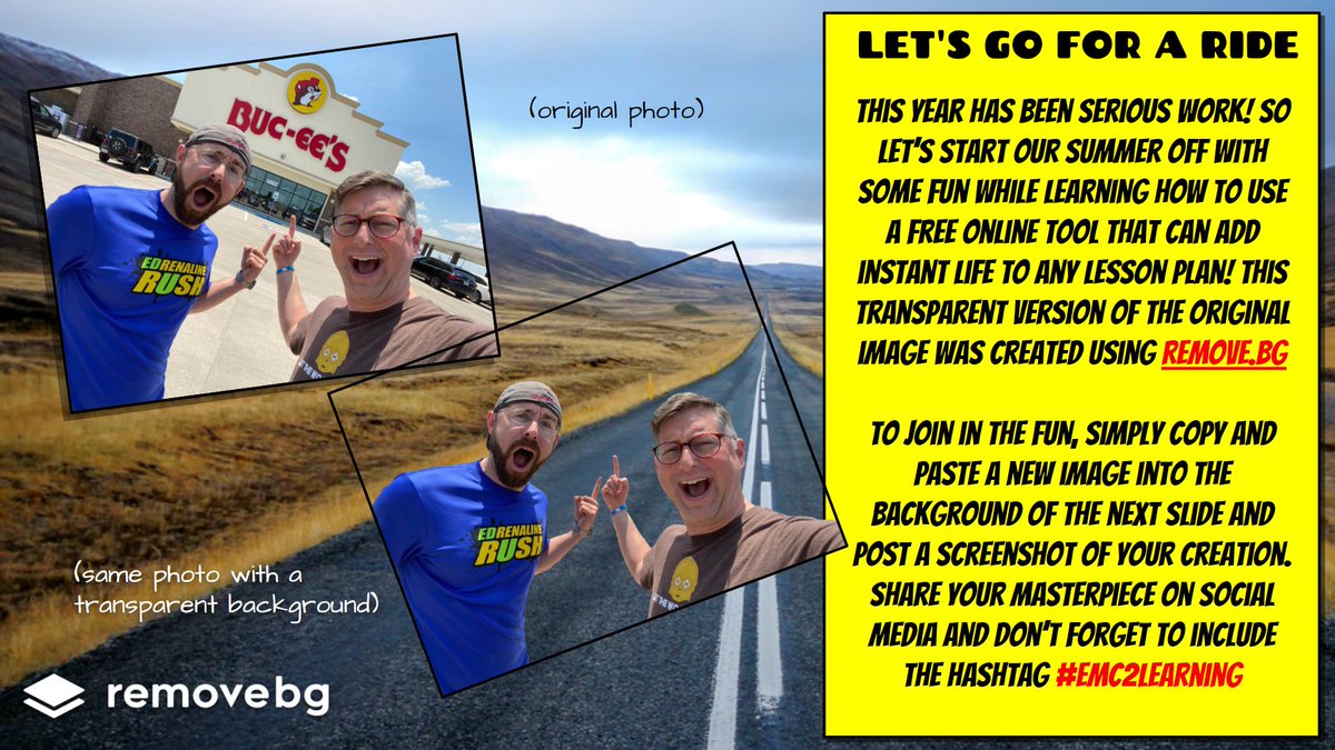 MeehanEDU's tweet photo. Join the #EMC2Learning Virtual Road Trip! Click the link for everything you'll need to learn a fun new pedagogy that can add instant life to any lesson plan. Then post your colorful creations to social media!

The #EMCSummerSurprise is almost here!!!

https://t.co/SZrVIm9oeW https://t.co/xrQvBLFUee