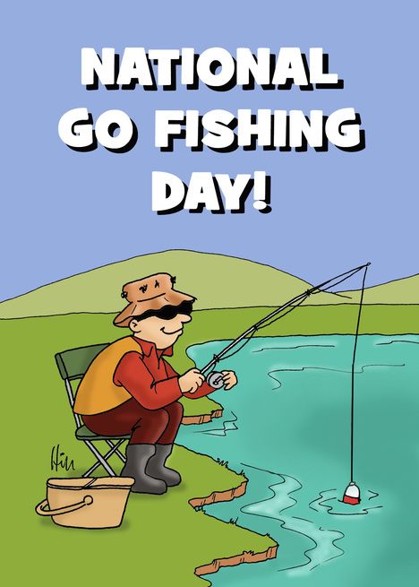 MDangler on X: Happy National Go Fishing Day! ~ Today, June 18, is  National Go Fishing Day and each year this very special day encourages us  to drop a line – in