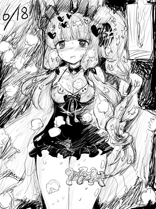 プリコネ 水着マホ かきました 