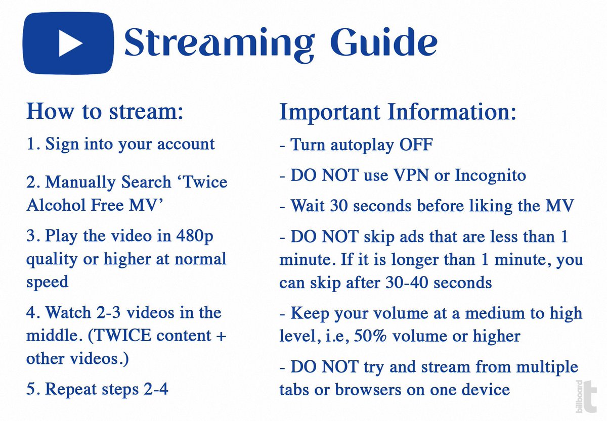 bindassjihyo's tweet photo. YouTube might delete the views. In order to avoid it use proper way of streaming. Read the streaming guide and list and head on to the link below.
🔗: https://t.co/F6GbEeTwrP
ONCE ALCOHOL FREE PARTY
#ONCEOLYMPICS
#ONCEOLYMPICS_IN🇮🇳
@JYPETWICE https://t.co/HuB8XqG5PL