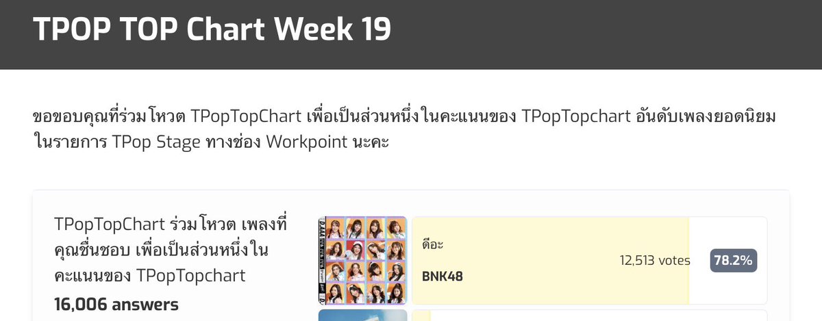 อย่าลืมไปกดคนละจึ๊กกกนร่าาา

Vote D-AAA DAY5

👇🏻
Vote : tpopstage.app.do/tpop-top-chart…
MV : youtu.be/I64YL2424eU

 #แคปเฌอxน้องเซนตี้ #CherprangBNK48 #MobileBNK48