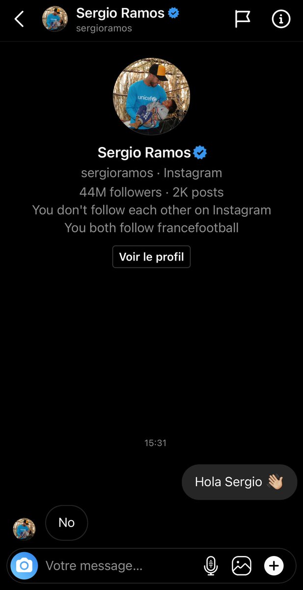🤳🏼 On a tenté de faire venir Sergio #Ramos mais sa réponse est négative après de longues discussions...