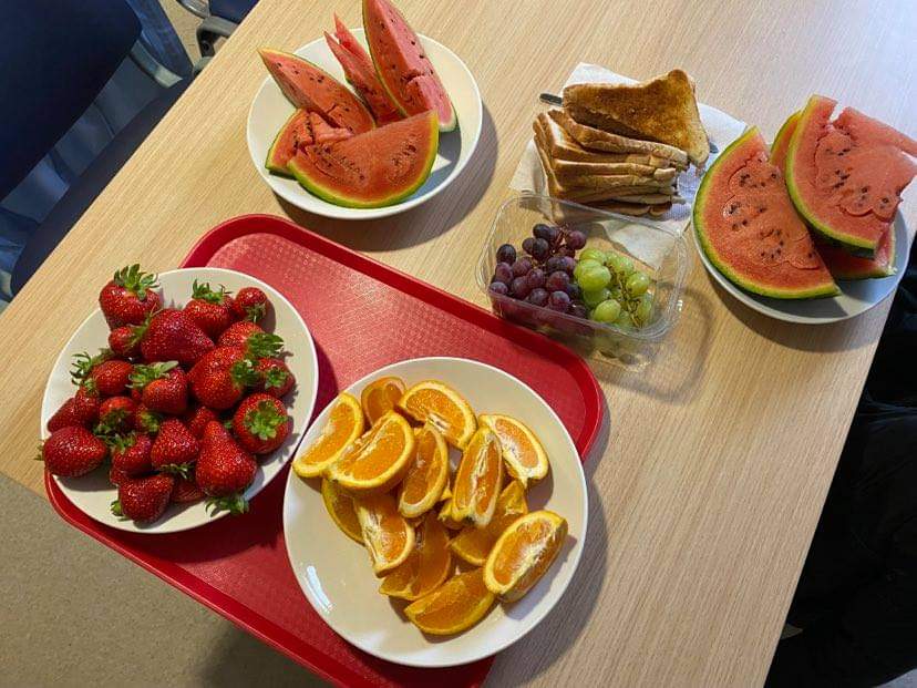 Big breakfast Monday, relaunched our ETC menu, fluid balance on the staff Thursday and fruity Friday. Just some of our activities this week