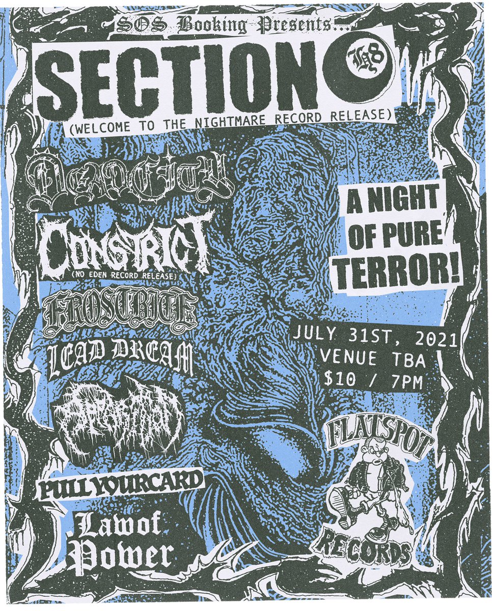 FROSTBITExLA's tweet photo. FROSTBITE, SECTION H8, DEAD CITY &amp; MORE ! LET’S GO ! https://t.co/EKeshK7Hoj