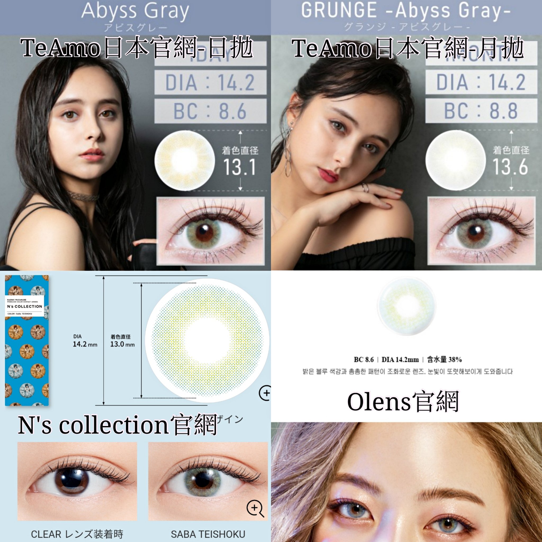 Brian Li 原本看它日本官網 實戴照有像渡邊直美隱眼品牌n S Collection的saba Teishoku 所以才感興趣 也看到有人說像olens Russian Velvet Blue 這三款設計也差不多 都是無邊框款 內圈是黃色 外圈是藍色 我主要是期待直美隱眼在台開賣的那天 但目前 Brian Li 原本看它日本官網 實戴照有像渡邊直美隱眼品牌n S Collection的saba Teishoku 所以才感興趣 也看到有人說像olens Russian Velvet Blue 這三款設計也差不多 都是無邊框款 內圈是黃色 外圈是藍色 我主要是期待直美隱眼在台開賣的那天 但目前