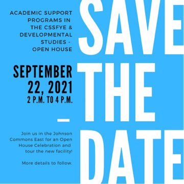 olemissasp's tweet image. Save the Date! 09.22.21 for our Open House.  #AcademicSupport #OpenHouse #CSSFYE #OleMiss