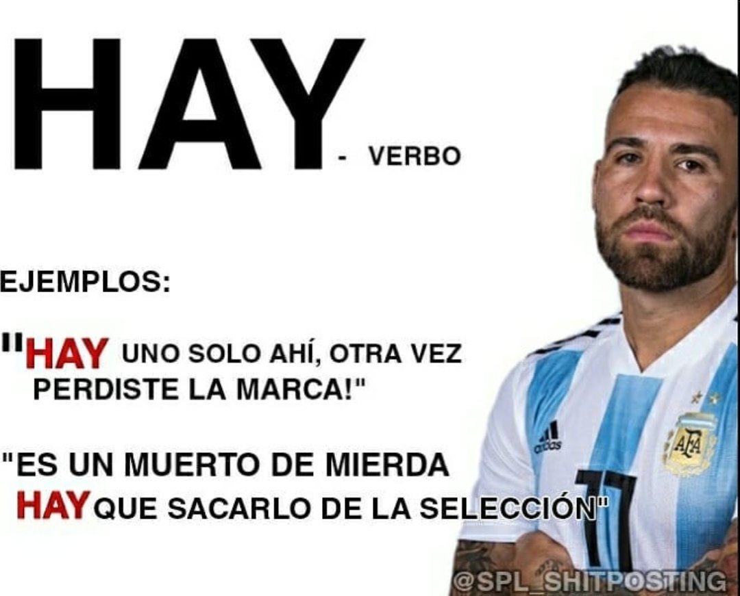 Hoy aprendemos las diferencias entre Ay, Hay y Ahí con el perro Otamendi, image size:1080x871