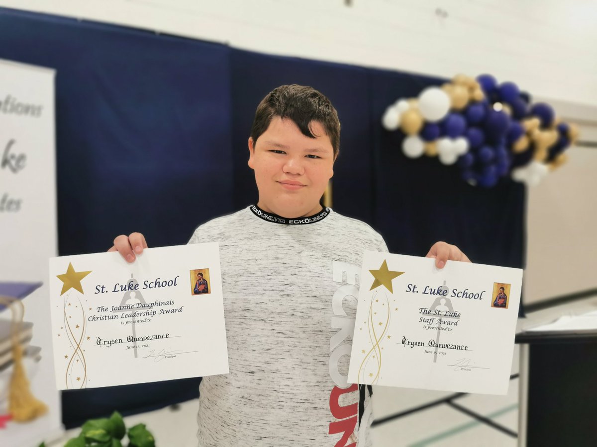 ChristineMess20's tweet photo. Today I had the honour of presenting the St. Luke Staff Award to one of my students. His response to receiving his scholarship encompasses the reason he received it - "I already know how I am going to spend this: on my Mom!" #inspiration  #mywhy @stlukercsd @RCSD_No81 @schaser11 https://t.co/Po2RtKW18u