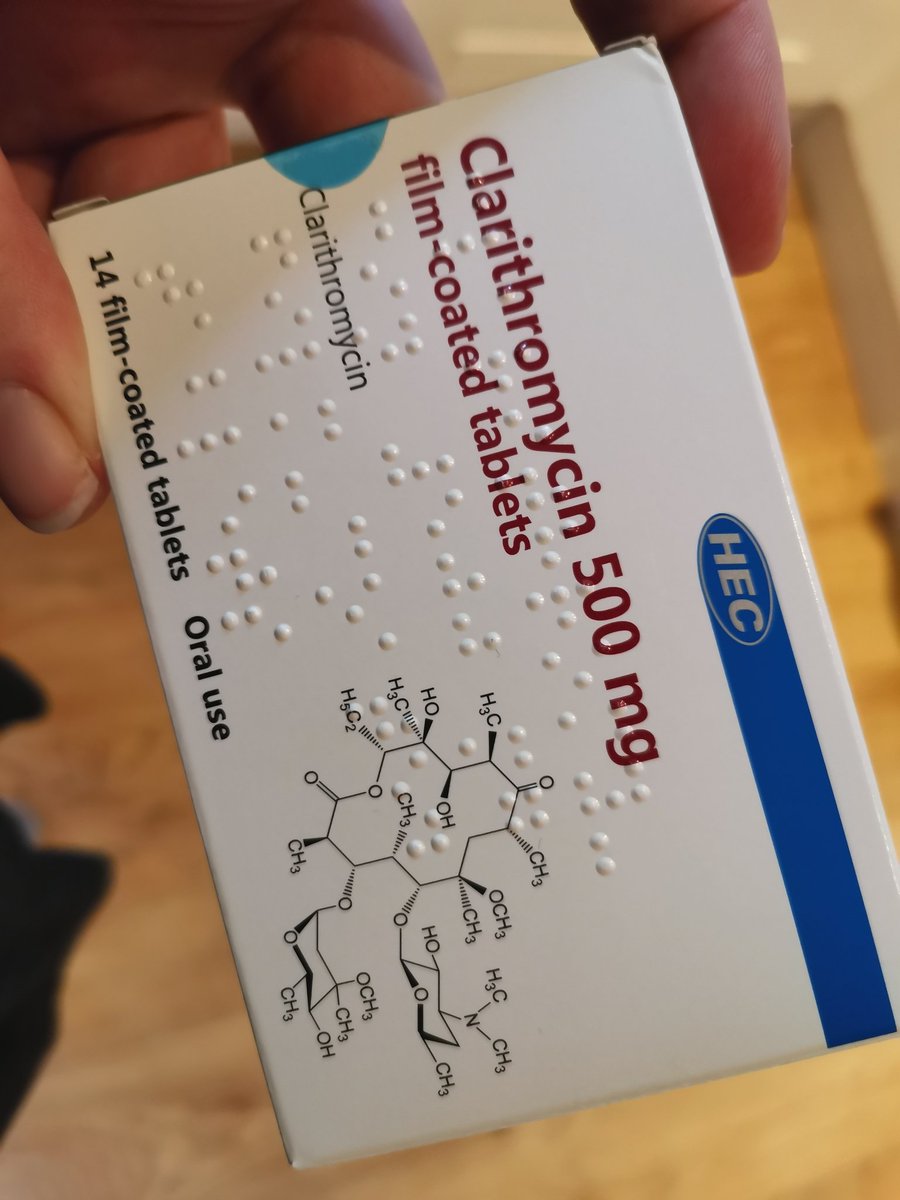 iowmillie's tweet photo. Not sure your average punter cares about the chemical formula of clarithromycin https://t.co/DiyGPurGfE