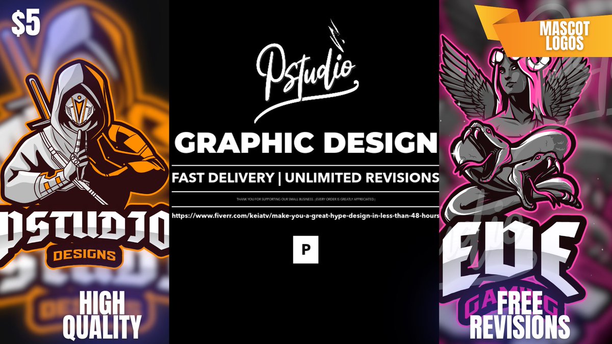 StudioPlug2's tweet image. Check out our Fiverr account, prices start at $5! Link is in our bio

•Starting at $5 for a graphic 

#Graphics #LogoDesign #eSports #commissionsopen #freelance