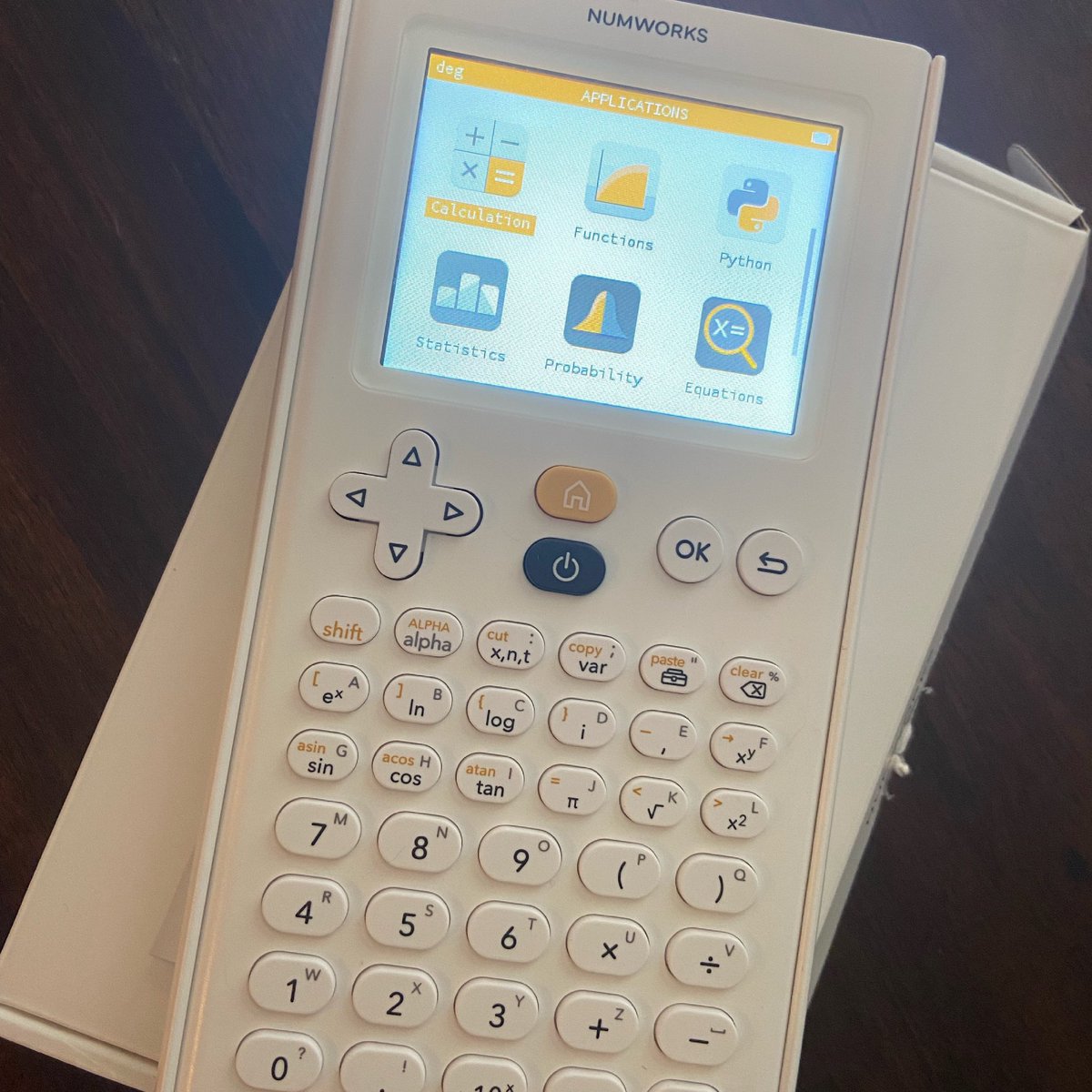 MrsMathTech1's tweet image. Just received my free educators numworks calculator.  Teacher friends check them out. It even has a Python app to help teach coding as well.  Approved for SAT and ACT.  #numworks #numworkscalculator 
numworks.com/educators/offe…