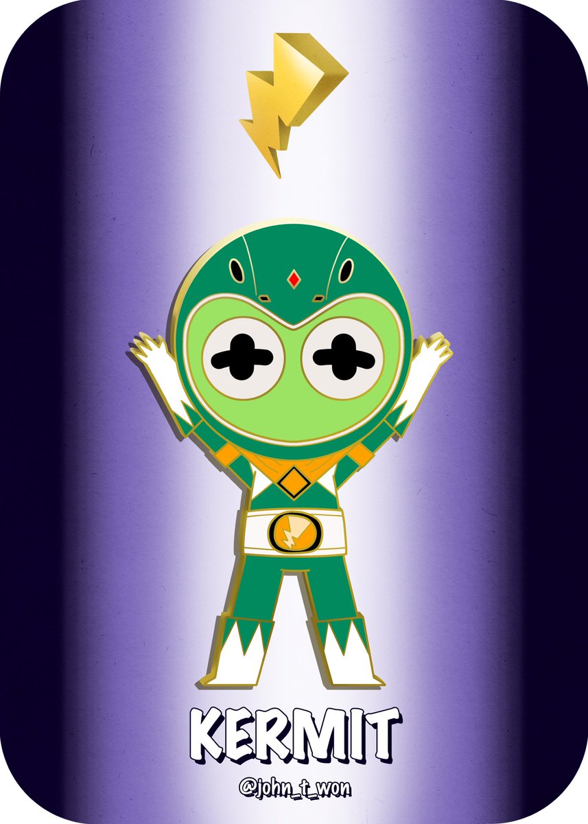 Kermit the Green Ranger (pin)

#kermit #babykermit #muppets #muppetbabies #jimhenson #mightymorphinpowerrangers #powerrangers #green #ranger #crossover #fanart #art #pin #enamelpin #enamelpins #design #character #characterart #color #design #fashion #cute