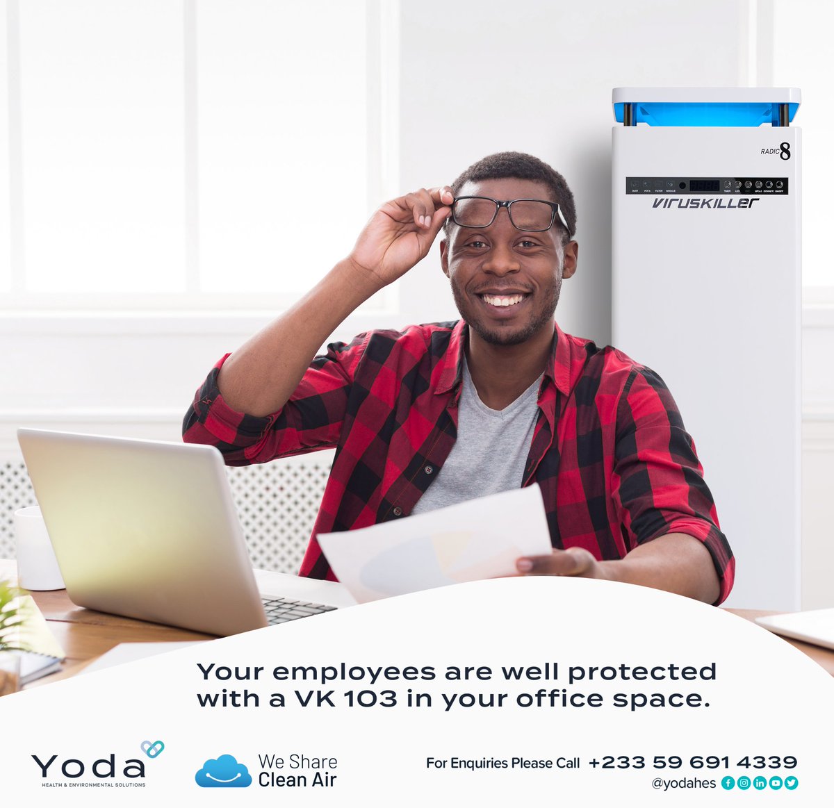 Viruses are a major threat, but even more so in enclosed spaces where vulnerable people are gathered and can interact with each other. #WeShareCleanAir