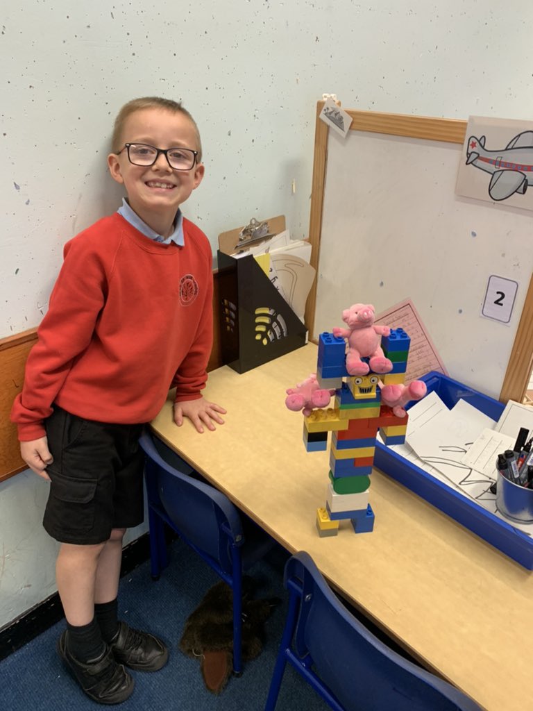 P2KHOMPS's tweet photo. The beginnings of a story about a pig and a tower for some of our little pig puppets. 👍 https://t.co/QA3TLi3W1J