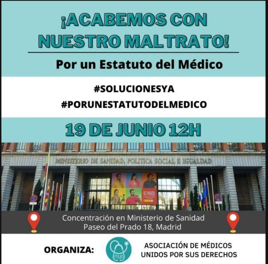 MajdAbdelkader's tweet photo. Yo, Majd Abdelkader, pido a @sanidadgob
@carolinadarias
 la aprobación de un #EstatutoDelMédico para acabar con la precariedad del colectivo médico, permitir el desarrollo de la profesión y mejorar la calidad asistencial de nuestros ciudadanos. 
#35medidasMUD 
@MUDmedicos https://t.co/XiDJody4Em